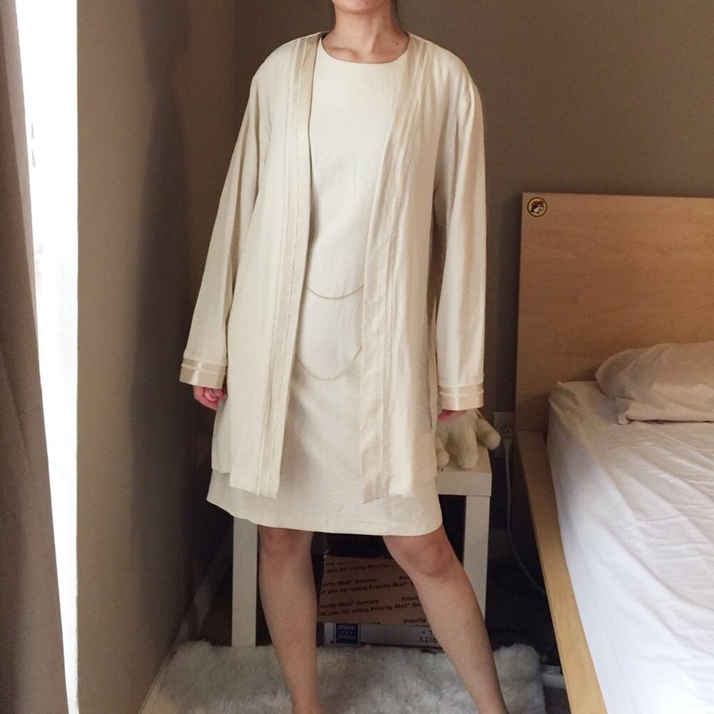 Vintage Perceptions 2 PC Dress And Cardigan Set - Picture 2 of 8